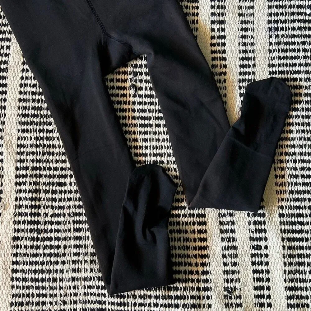 Black tights fake Skin Tone  Size s/M  Fleece Tights